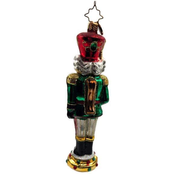 Christopher Radko Attention Tall Nutcracker Soldier Christmas Tree Ornament - Picture 10 of 14
